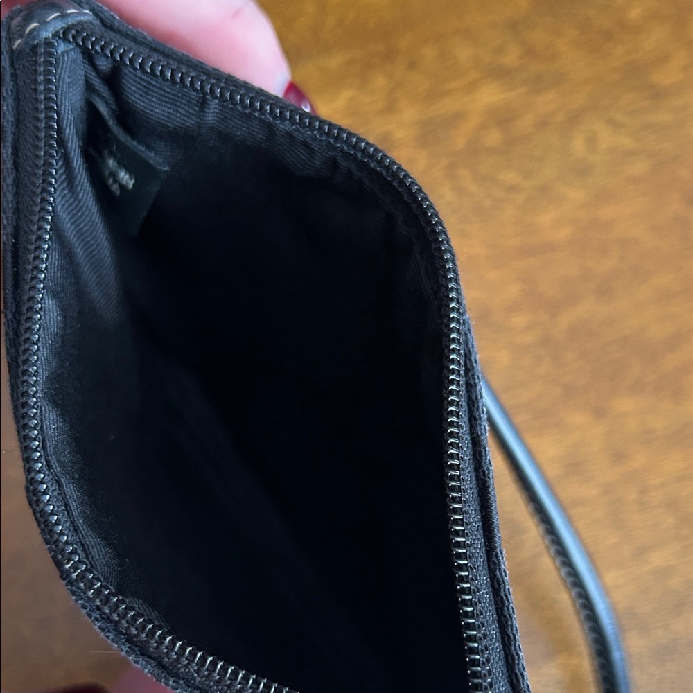 Coach Black Wristlet with Gold Accents - Picture 4 of 4